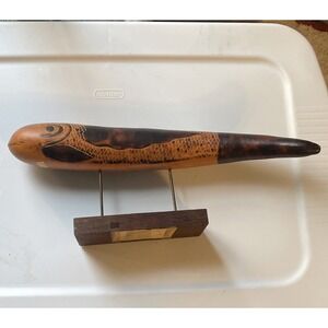 Vintage hand carved Gourd Peru Collectible